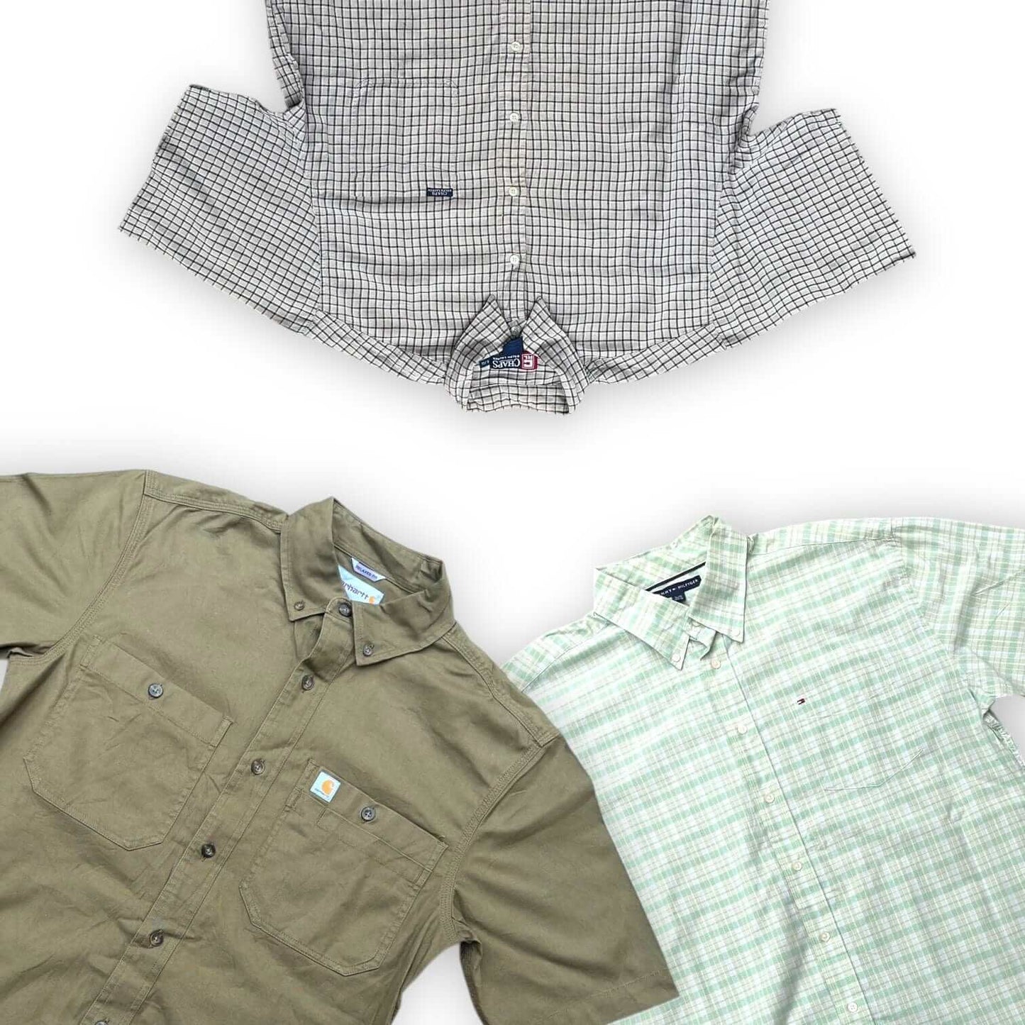 Box chemises manches courtes vintage – vêtements d’été en gros – friperie mixte – Place Wholesale