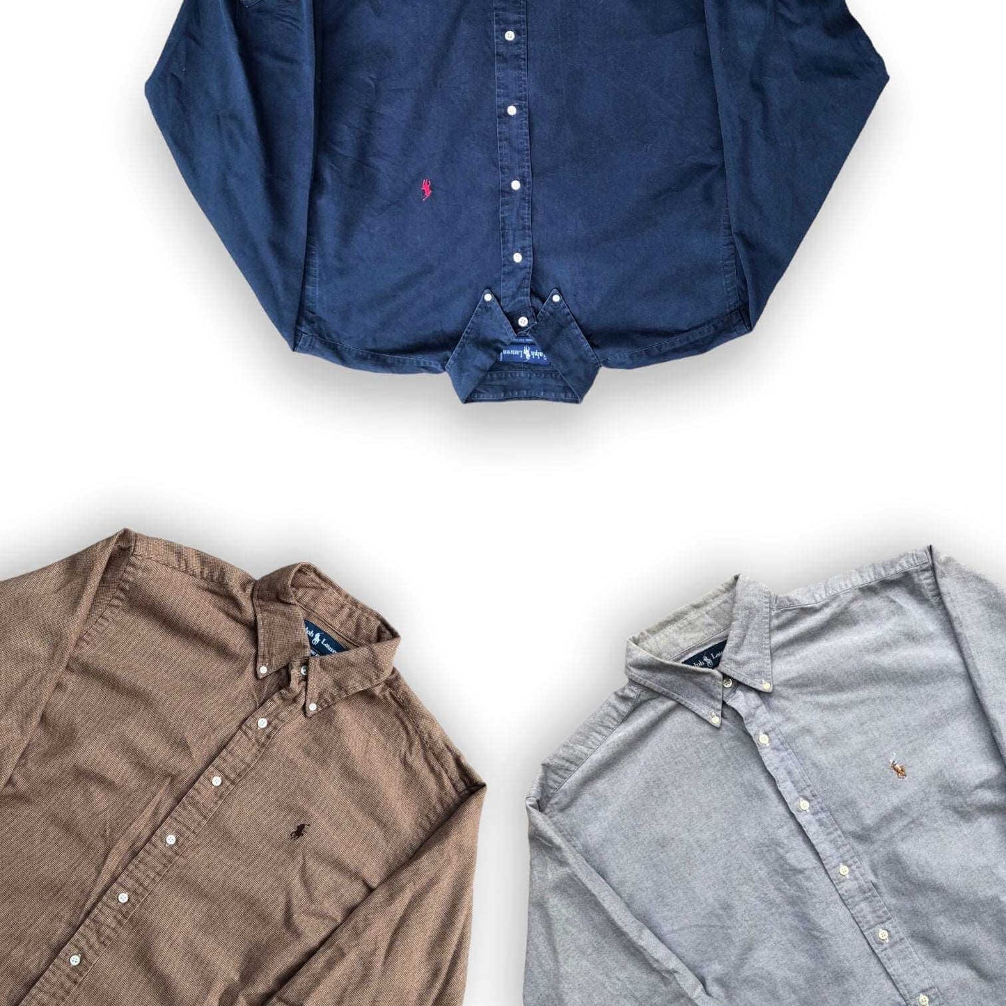 Box de chemises Ralph Lauren vintage – vêtements pliés – sélection premium en gros pour friperie – Place Wholesale