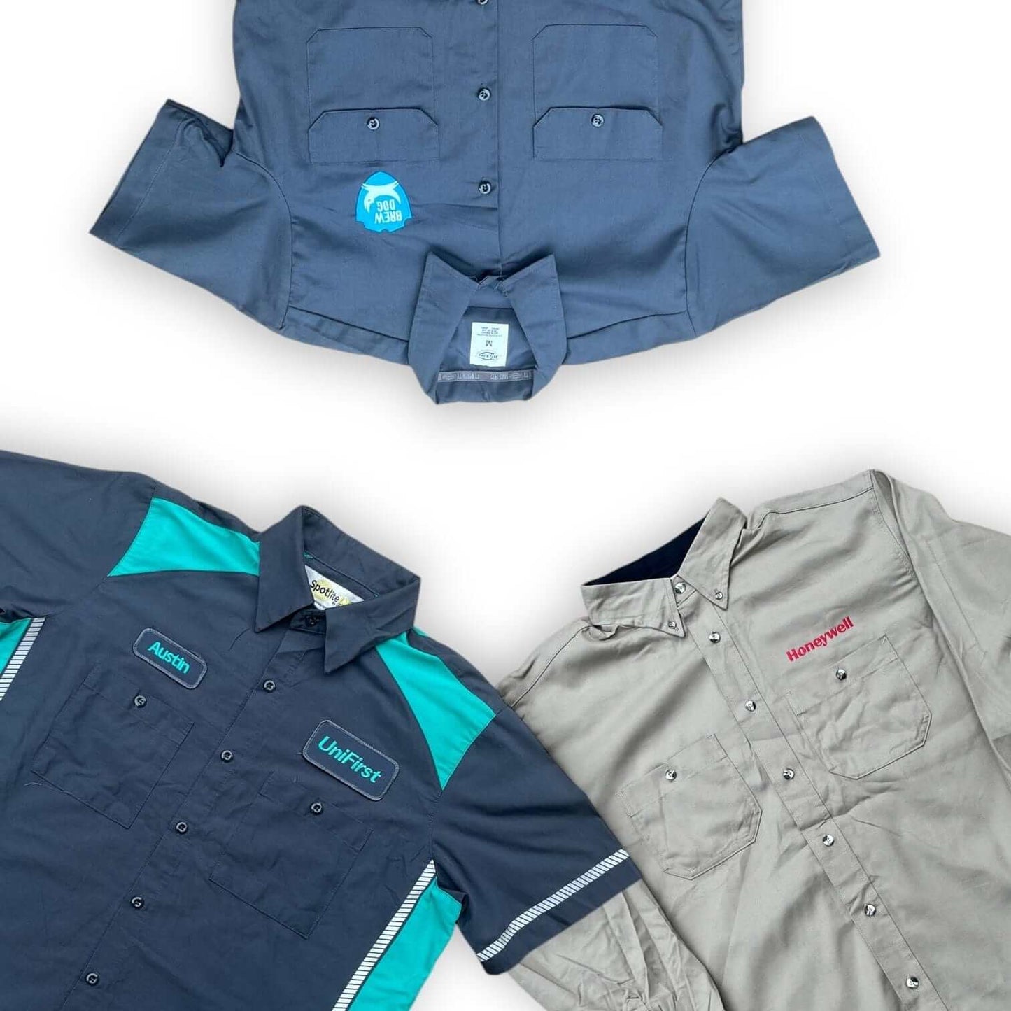 Box chemises workwear vintage – vêtements de travail seconde main – friperie en gros – Place Wholesale