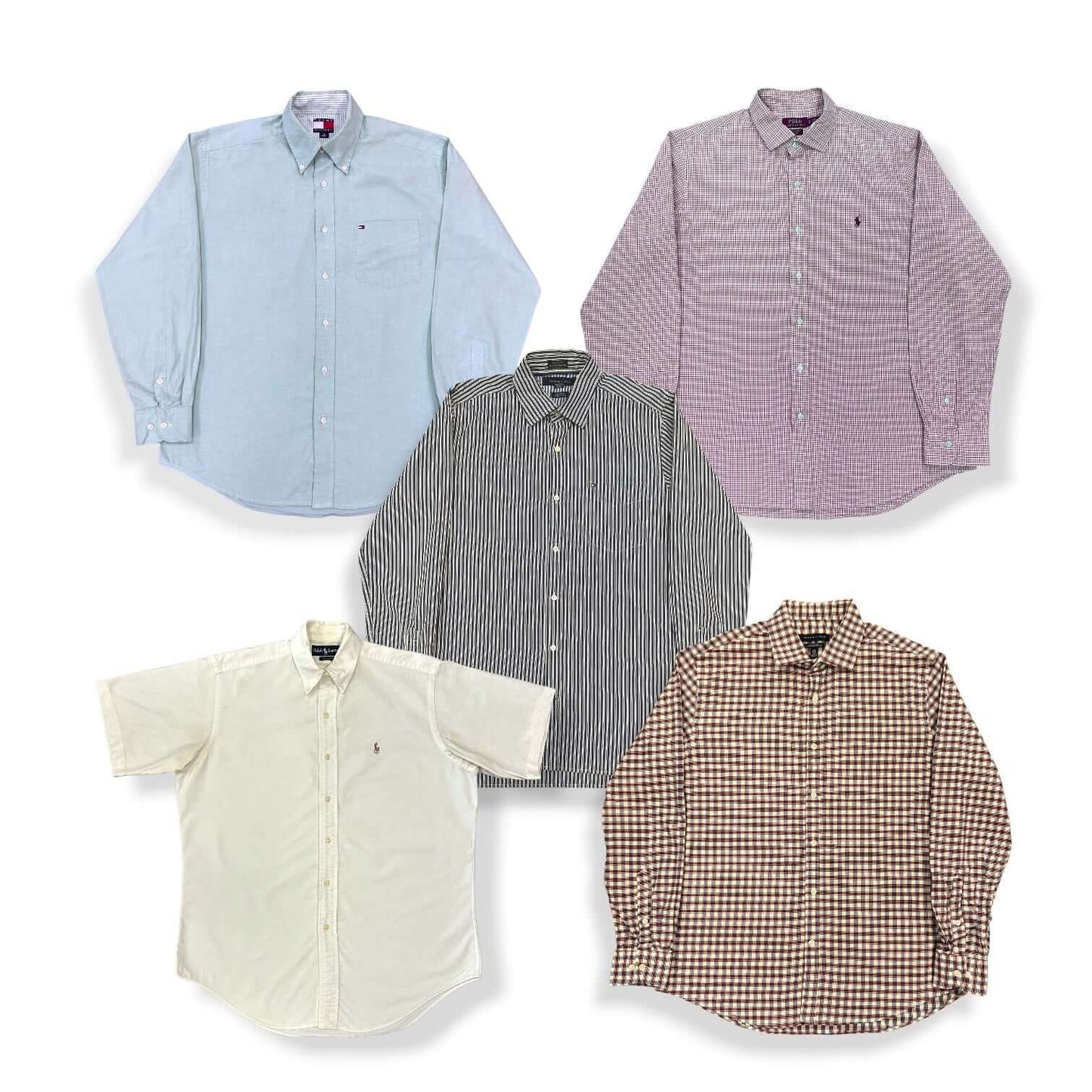 Box de chemises Ralph Lauren et Tommy Hilfiger vintage en gros – pièces iconiques pour e-shop et boutique vintage