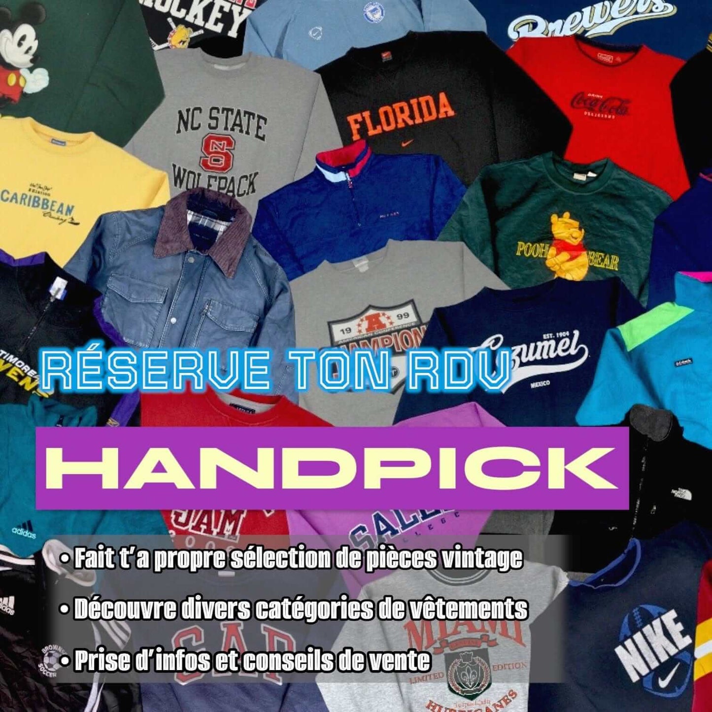 Box vidéo personnalisée – sélection main de vêtements vintage – 20 pièces garanties – Place Wholesale