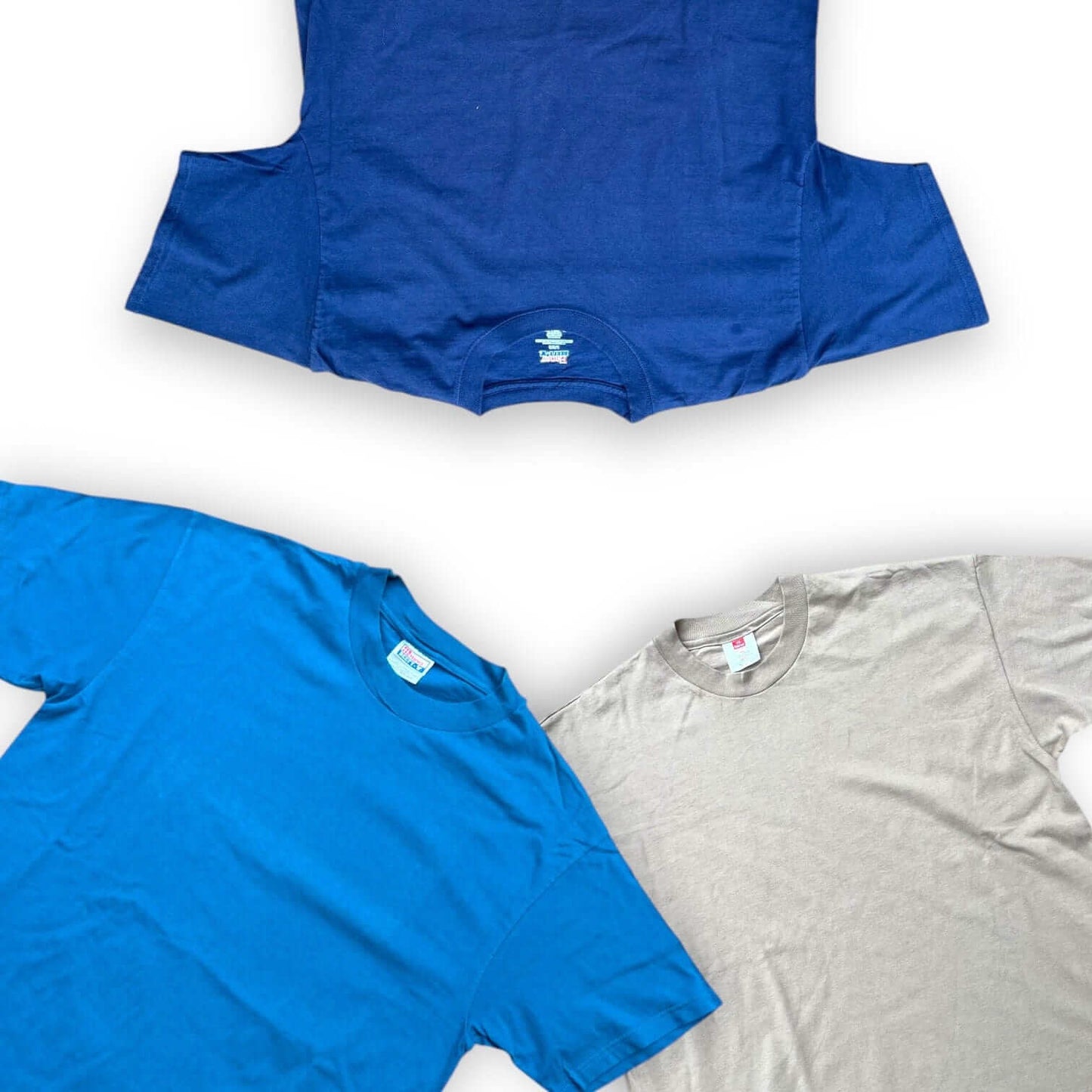 Box t-shirts unis vintage – vêtements basiques en gros pour friperie – Place Wholesale