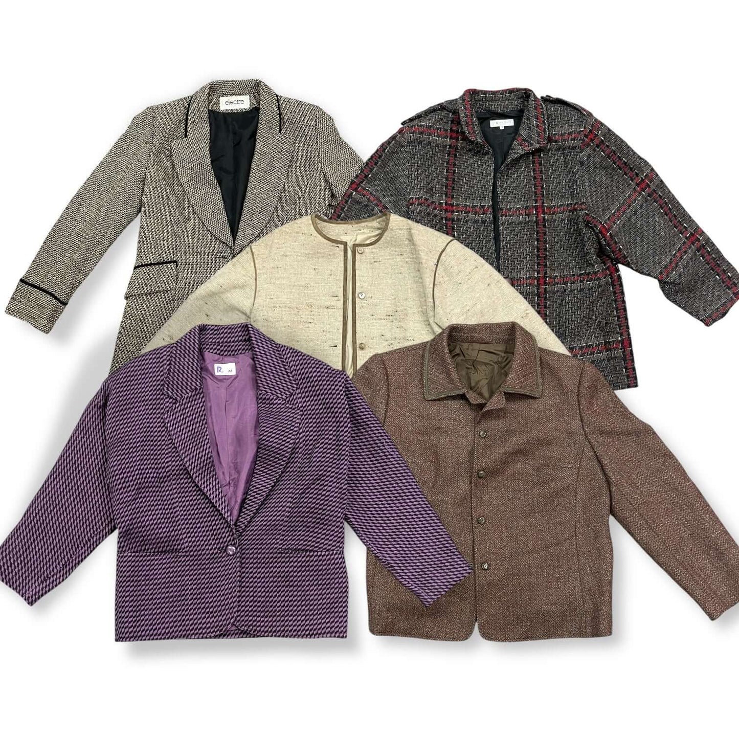 vestes femme vintage en gros coton laine velours revente professionnelle