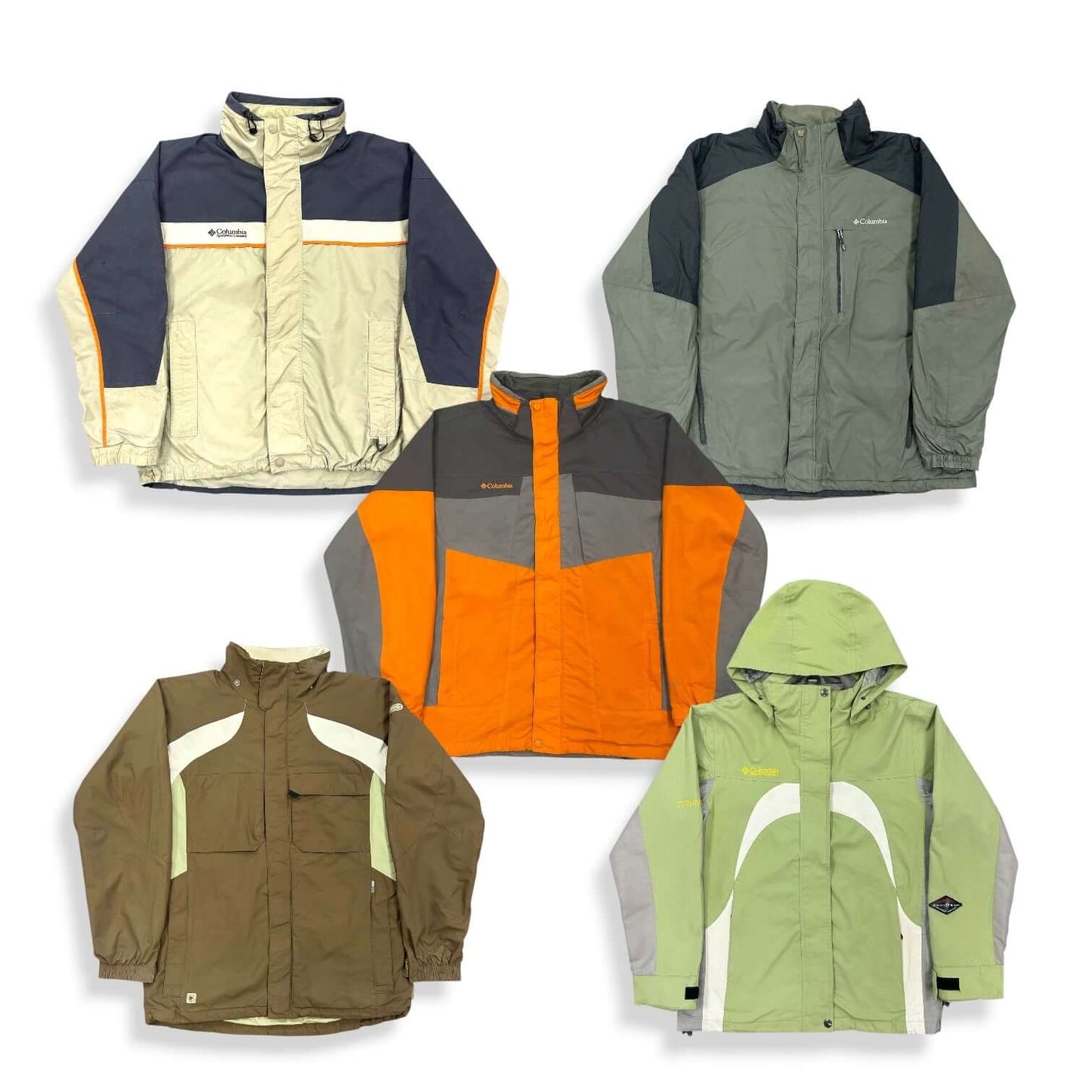 Box de vestes Columbia vintage en gros – vêtements outdoor seconde main pour friperie