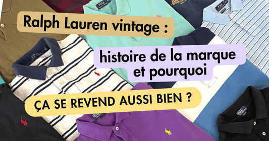 vêtements Ralph Lauren vintage recherchés par les revendeurs en friperie