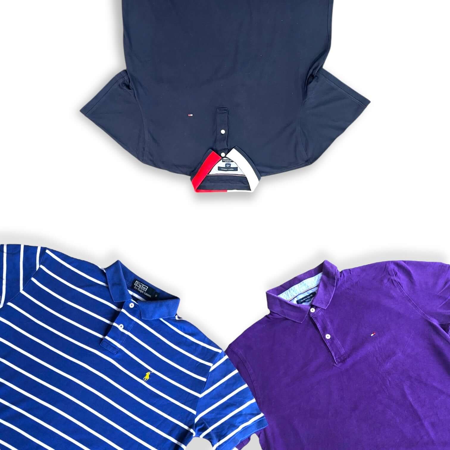 Box polos Ralph Lauren et Tommy Hilfiger – polos vintage de marque en gros