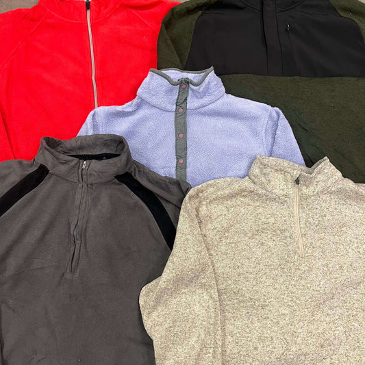 Veste polaire unie couleur rouge – lot polaires