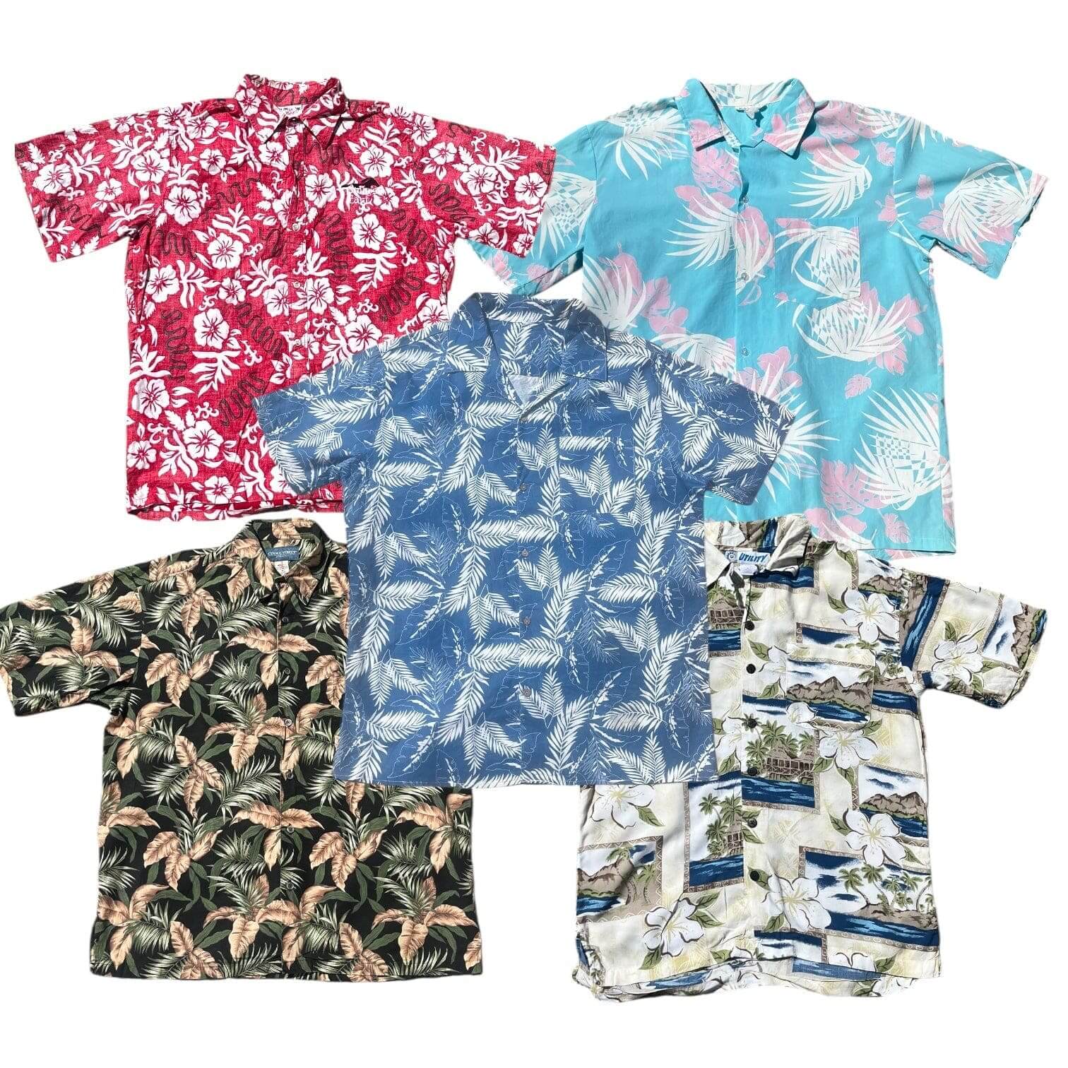Chemises Hawaii seconde main – box vintage pour friperie – Place Wholesale