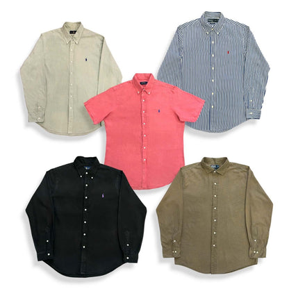 Box de chemises Ralph Lauren vintage pliées – vêtements premium pour revendeurs friperie