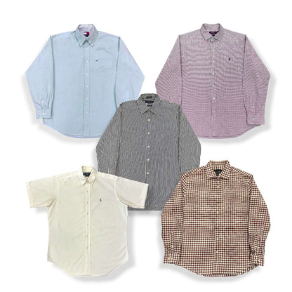 Box de chemises Ralph Lauren et Tommy Hilfiger vintage en gros – pièces iconiques pour e-shop et boutique vintage