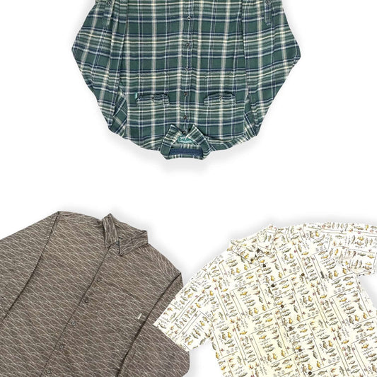 BOX de chemises Woolrich vintage à manches longues et courtes pour revendeurs de seconde main