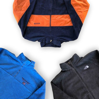 Box de polaires de marque vintage – Nike et autres logos visibles – vente en gros spécial friperie – Place Wholesale