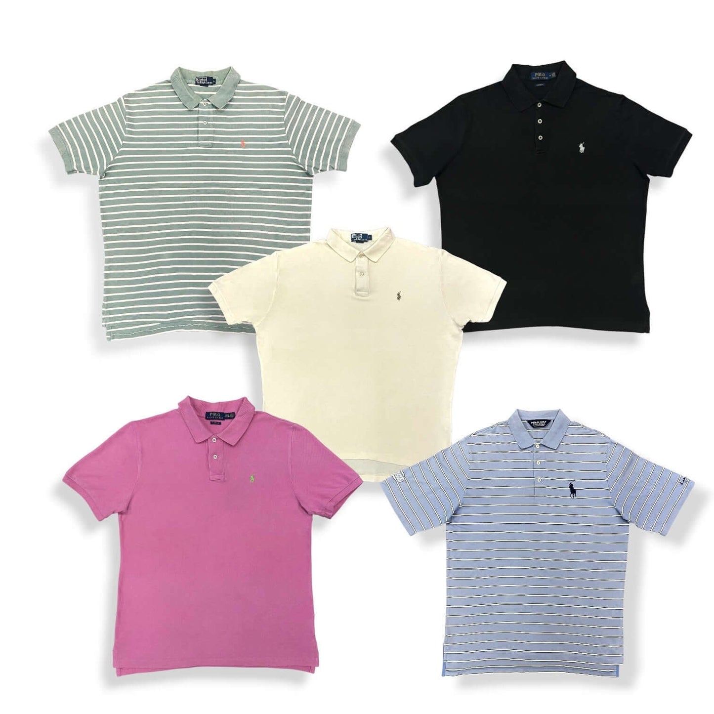 Box polos Ralph Lauren vintage – vêtements de marque en gros pour friperies