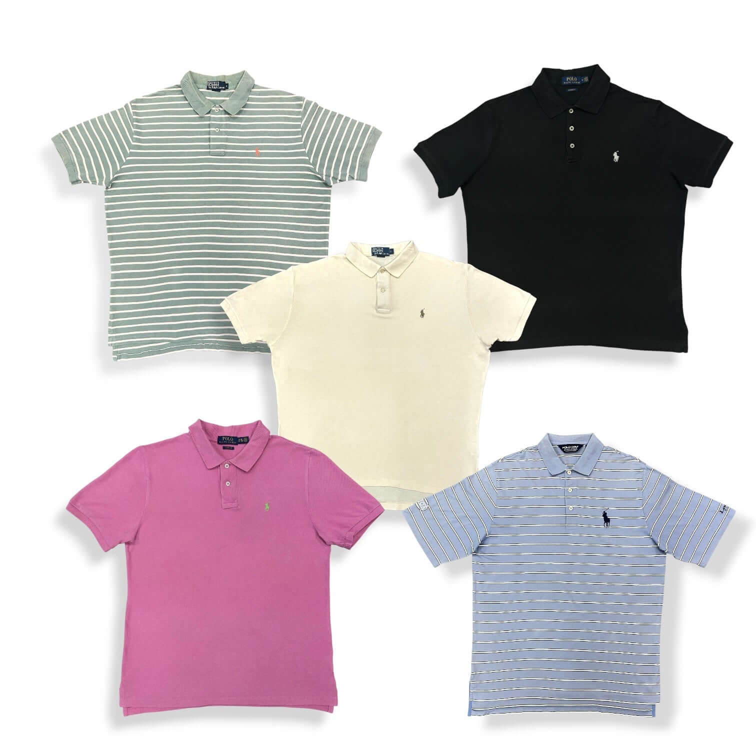 Box polos Ralph Lauren vintage – vêtements de marque en gros pour friperies
