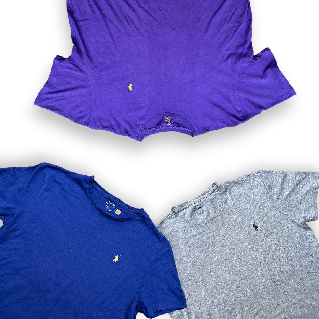 Box de t-shirts Ralph Lauren vintage – pièces pliées en lot – sélection premium en gros – Place Wholesale