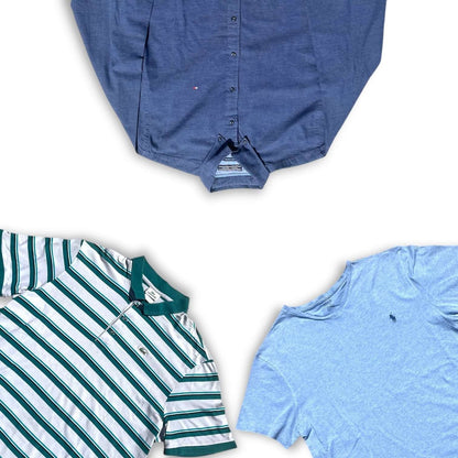 Box vintage mix Ralph Lauren, Lacoste, Tommy – vêtements estivaux