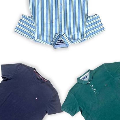 Box vintage Tommy Hilfiger – pièces logo, rayées et mixtes pour revente