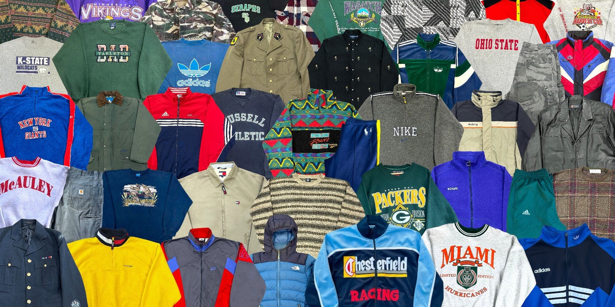 Grossiste friperie vintage en France – sélection de vêtements vintage pour revendeurs
