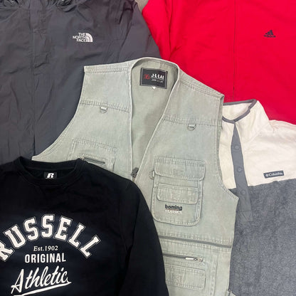 Lot mix hiver 10 pièces – vêtements d’occasion pour friperie et revente