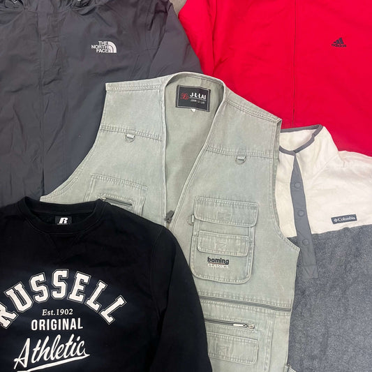 Lot mix hiver 10 pièces – vêtements d’occasion pour friperie et revente