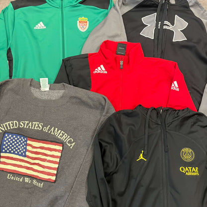 Lot n°43 mix hiver – 10 vêtements vintage unisexes, sweats et vestes de friperie