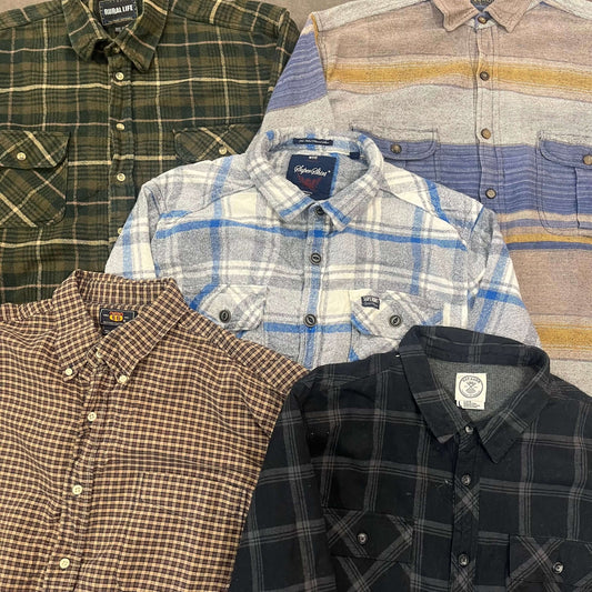 Chemise épaisse d’hiver motif carreaux – lot chemises hiver