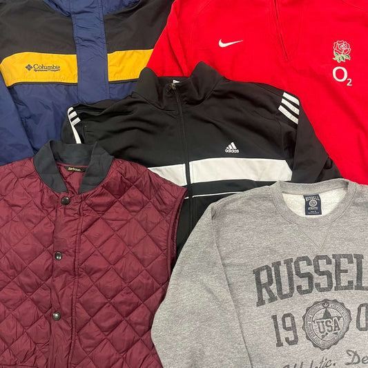 Lot vêtements hiver vintage – sweats, vestes et pièces chaudes pour revendeur friperie