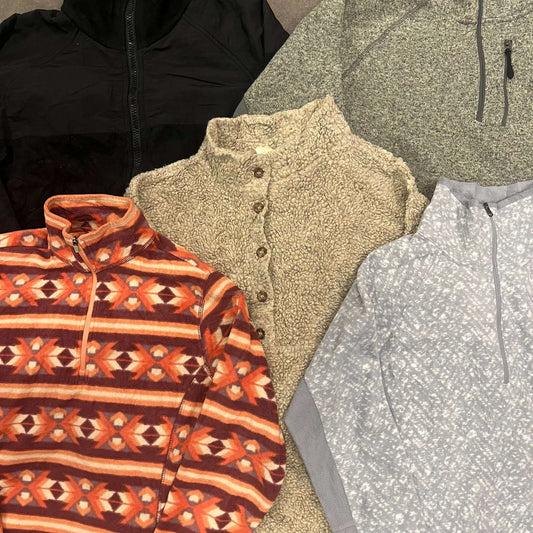 Polaires vintage unies de marque en lot – aperçu global