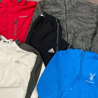 Vêtements vintage hiver en lot – aperçu général du mix de 10 pièces