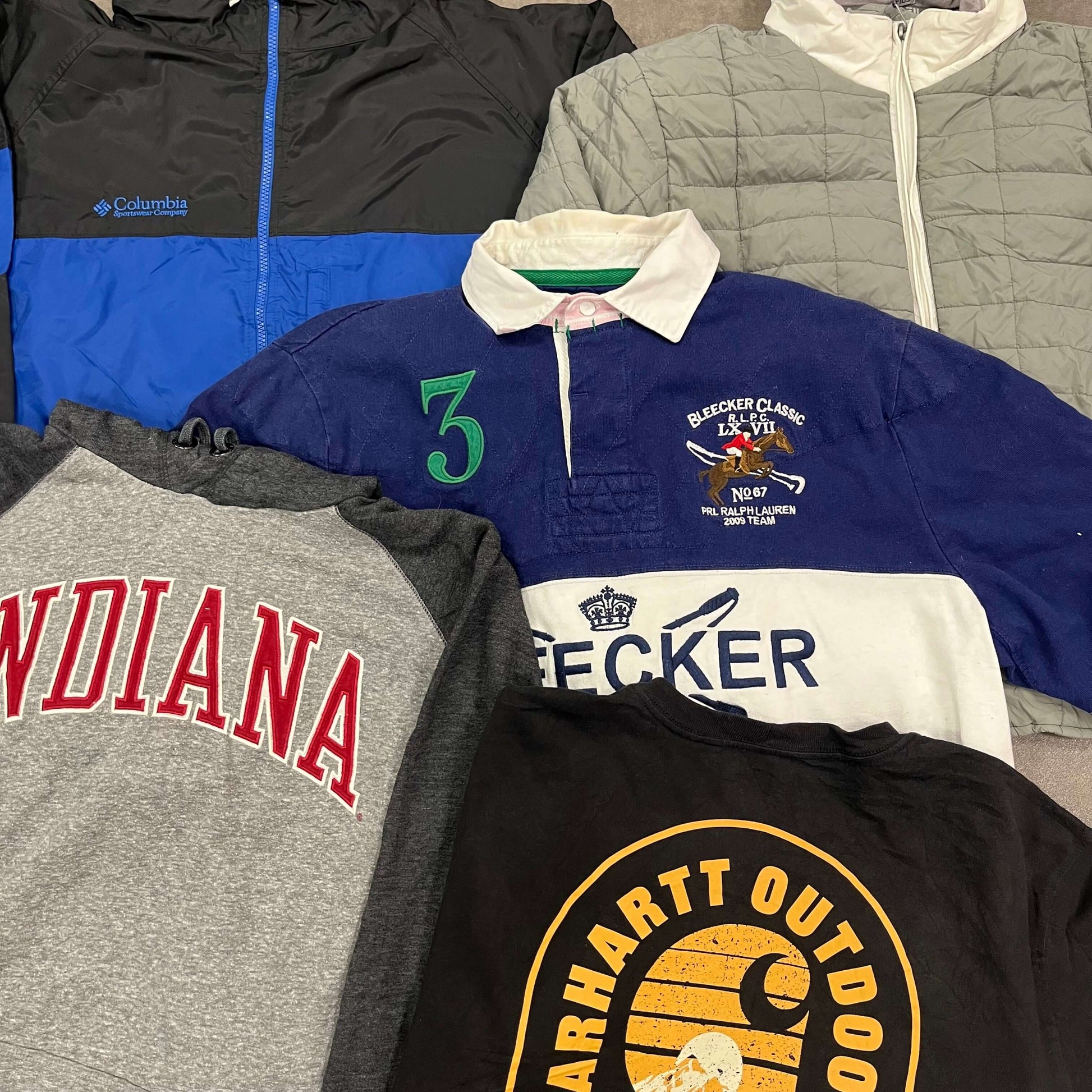 Photo lot vêtements vintage mix hiver 10 pièces – sélection pro