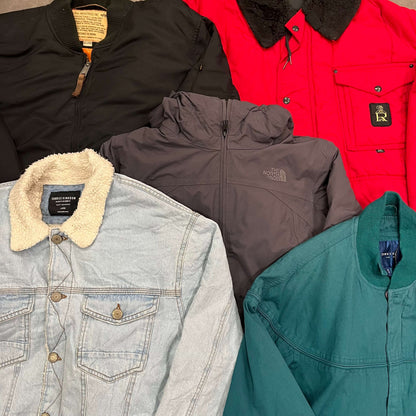 Photo lot vintage manteaux et vestes 10 pièces – sélection hiver