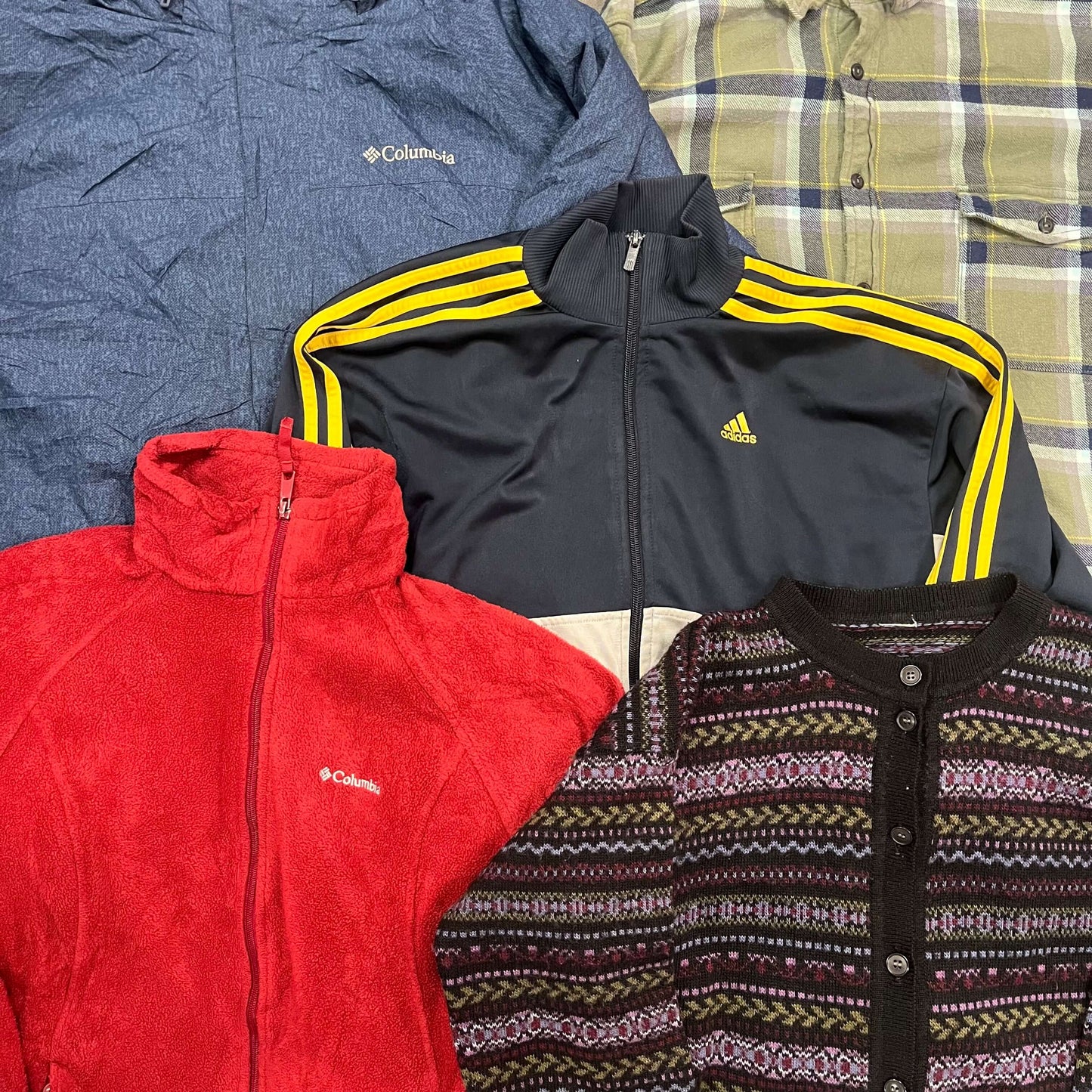 lot vêtements vintage mix hiver 10 pièces marques premium