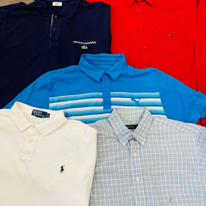 lot vêtements vintage été 10 pièces marques Ralph Lauren Lacoste Tommy