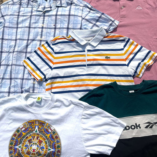 Lot vintage n°27 – vêtements tons pastel, t-shirts mixtes pour revente