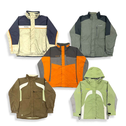 Box de vestes Columbia vintage en gros – vêtements outdoor seconde main pour friperie