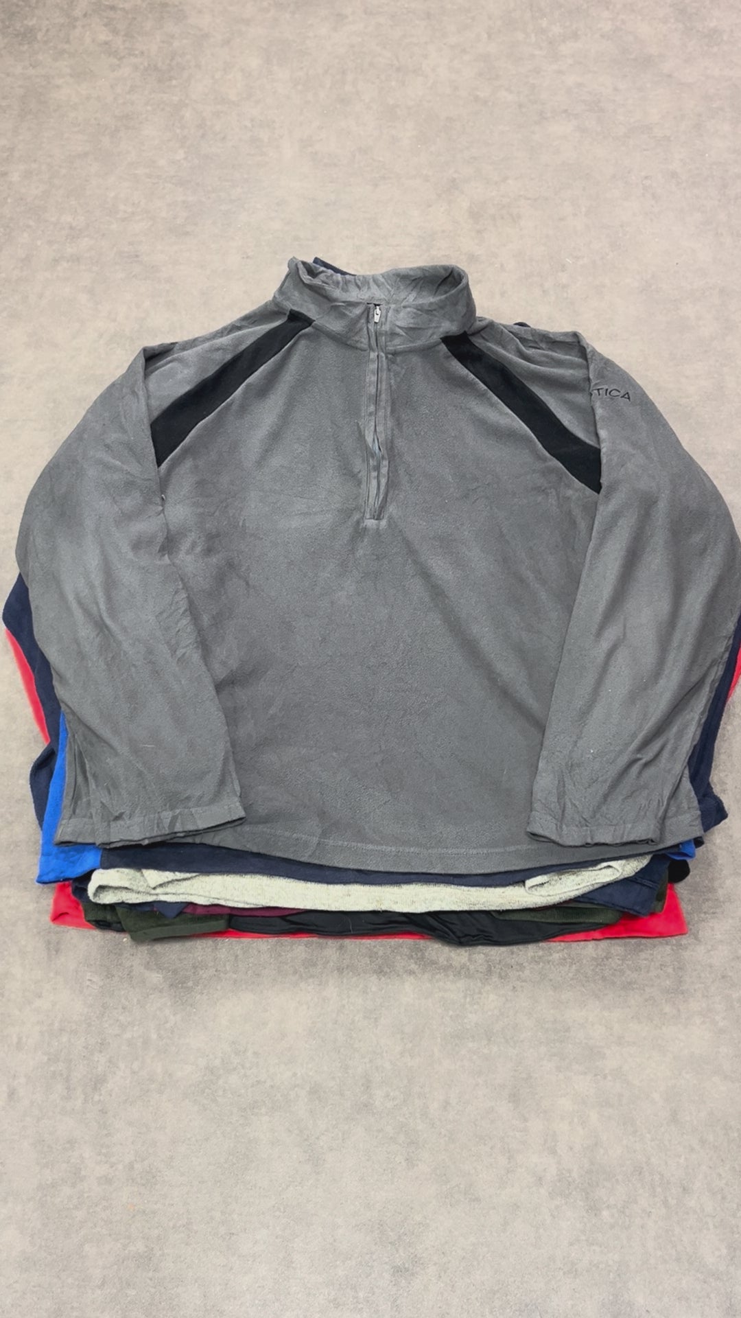 Veste polaire unie grise – lot polaires