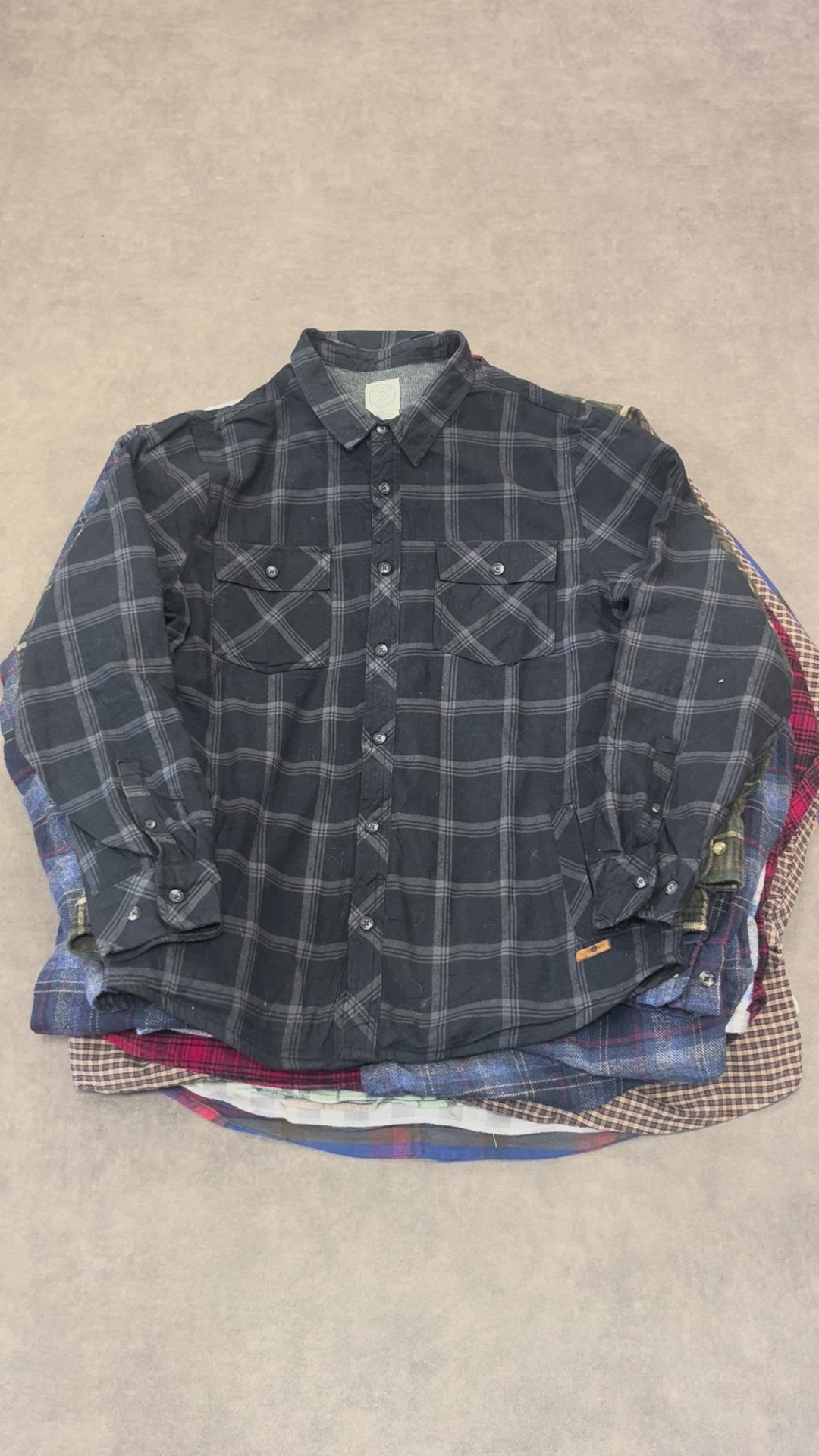 Chemise polaire grise épaisse – lot chemises hiver