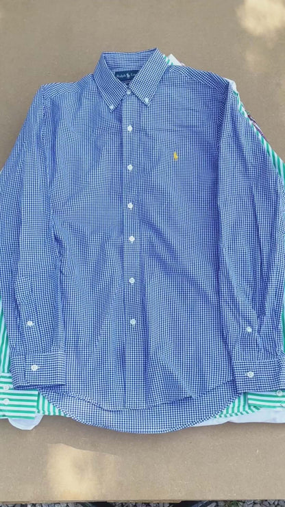 Lot vintage n°31 – mix chemises vintage homme, coloris variés pour revente