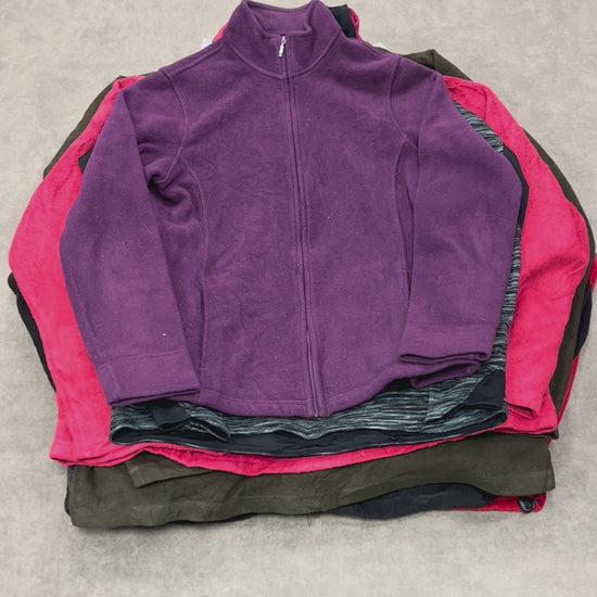 Polaire unie violette – lot 10 pièces