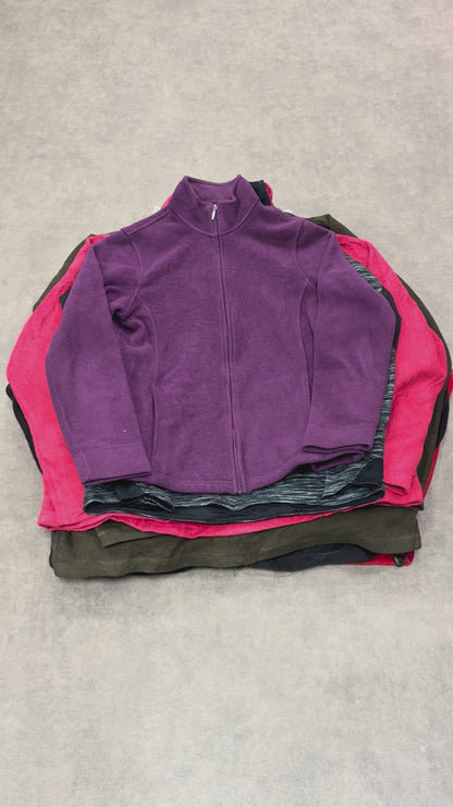 Polaire unie violette – lot 10 pièces