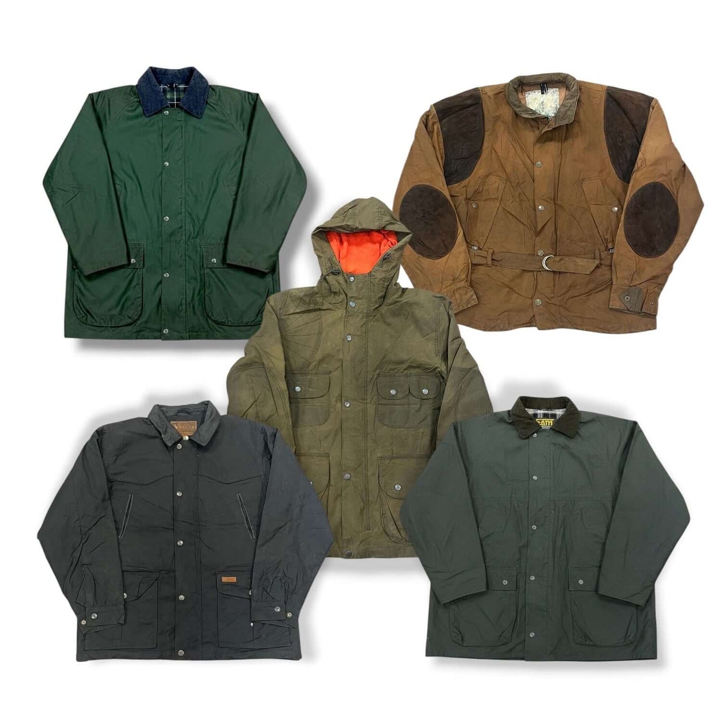 Vestes cirées vintage type wax jacket pour style campagne et outdoor britannique